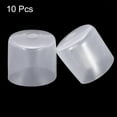 thumbnail image 2 of Uxcell 10pcs Rubber End Caps 32mm(1.3") ID Vinyl Round End Cap Cover Screw Thread Protectors Clear, 2 of 5