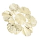 thumbnail image 3 of Nordic Luxury Wall Decoration Apricot Leaf Flower Mirror Wall Pendant Iron Art Porch Decoration B 43.3x43.5x3cm/17.0x17.1x1.2in, 3 of 5