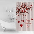 thumbnail image 2 of Valentines Shower Curtains Happy Valentine''s Day Waterproof Bath Curtain Love Heart Tree Branch Bathroom Curtain with Hooks Polyester Fabric Home Decoration 36x72inch, 2 of 6