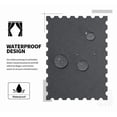 thumbnail image 6 of FLASHLUMI 2 Panels 52" x 72" Outdoor Waterproof Curtains, Grommet Blackout Privacy Drapes for Patio, Porch, Gazebo, Dark Gray, 6 of 8
