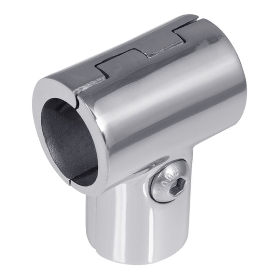 White Water 6872SH 316 Stainless Steel Hand Rail Hinged Tee, 90 Degree for 7/8" Tube