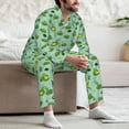 thumbnail image 7 of Pofeuu Froggs In The Lake Print Men's Long Sleeve Pajama Set Pijamas Para Hombres Pijamas Para Hombres Mens Pajamas Set-X-Large, 7 of 7