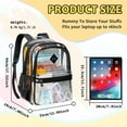 Clear Backpack for School, Thriple Compartments Heavy Duty Clear