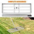 thumbnail image 4 of Lawn Leveling Rake, Heavy-Duty Stainless Steel Lawn Leveler with Adjuatble Long Handle for High Effect, Metal Levelawn for Smooth Soil, Rustproof Rakes for Garden Yard, 4 of 7