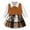 Brown, variant on Infant Girls Outfits Preppy Shirt Sweater Vest Pleated Skirt 3Pcs Set, Sizes 9-12M