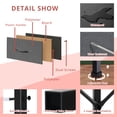 thumbnail image 5 of Tall Dresser for Bedroom, Chests of Drawers, Storage Organizer with 10 Drawers, Sturdy Metal Frame, Wood Tabletop for Guest Room, Closet, Entryway, Nursery, Gray, 5 of 7