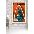thumbnail image 3 of St. Louis, Missouri, Woodblock (36x54 Giclee Gallery Art Print, Vivid Textured Wall Decor), 3 of 3