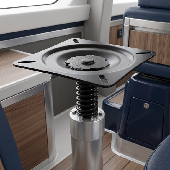 Alasum Cabin Seat Rotating Base Black Heavy Duty Metal Smooth Rotation Universal