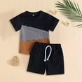 thumbnail image 2 of KEXE Toddler Summer Clothes Baby Boy Clothes 12-18 Months Toddler Baby Boy Summer Clothes T Shirt Elastic Waist Shorts Set 2 Piece Outfit, 2 of 8
