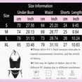 thumbnail image 3 of KPOPLK Women High Waisted Bikini Sets Ruffle, 2 Piece Bathing Suit Tummy Control, Sexy Retro Swimsuits Beachwear(XL,Black), 3 of 9