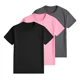 thumbnail image 2 of Pack 3 Playeras Deportivas Mujer Cuello Redondo,Black Pink Grey,XL, 2 of 7