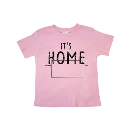 

Inktastic It s Home- State of Kansas Outline Distressed Text Gift Toddler Boy or Toddler Girl T-Shirt