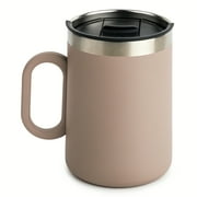 TAL Stainless Steel Brew Coffee Mug 15 fl oz, Taupe