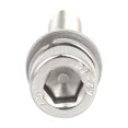 thumbnail image 4 of M6x35mm 304 Tornillo de cabeza hexagonal de acero inoxidable con tuerca y arandela 8 juegos, 4 of 4