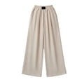 thumbnail image 3 of Otqutp Girls Casual Linen Pants High Waist Wide Leg Flowy Trousers Cute Pull On Jogger Sweatpants Trendy Beach Trousers Y2k Outfit, 3 of 8