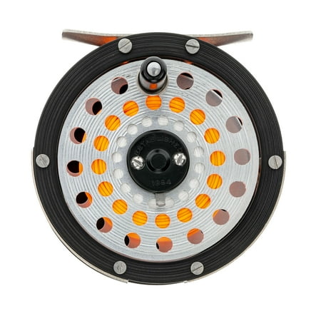 Martin Model 67R Fly Fishing Reel Single Action Metal Click Drag 6-Weight Floating Fly Line Brown/Silver