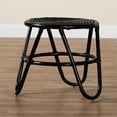 thumbnail image 5 of Wholesale Interiors Baxton Studio Pertessa Modern Bohemian Black Finished Rattan End Table, 5 of 6