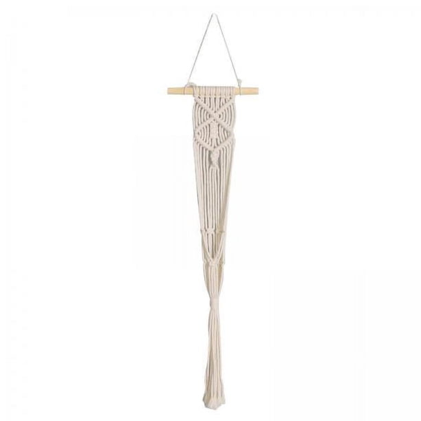 2x Borlas de Macramé para Colgar en La Pared, Soporte para Macetas, Macetas Tejidas Bohemias, Cesta para Colgar Macetas para Dormitorio, Balcón, Patio 2 piezas