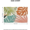 thumbnail image 4 of Palm Leaf Placemats Set of 4, Green Blue Coral Tropical Leaf Decorative Table Mat 12 x 18 Inch Heat Resistant Non Slip Line Fabric Summer Place mat for Holiday Party Kitchen Dining Decor, 4 of 6