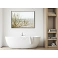 thumbnail image 6 of Kate and Laurel Sylvie Calming Beach Grass Framed Canvas Wall Art by The Creative Bunch Studio, 31.5x41.5 Gray, Coastal Grassy Beach Landscape Art for Wall, 6 of 7