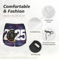 thumbnail image 4 of Balery 2025 Happy New Year 4 Pantalones cortos deportivos para mujer con forro y dos bolsillos, elásticos, para entrenamiento, gimnasio, yoga-Small, 4 of 7