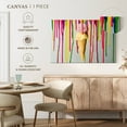 thumbnail image 5 of Elephant Stock Dripping Ice Cream Wall Art - Horizontal Canvas Wall Art - Dining Room Wall Decor - Food And Drink Canvas - Red And Green Decor - 45" x 30", 5 of 8