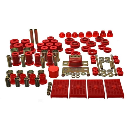 Multi Leaf Spring - Energy Suspension 67-79 GM Camaro / Firebird w/ Multi Leaf Springs Red Hyper-Flex Master Bushing Set