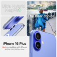 thumbnail image 3 of Funda para teléfono Spigen iPhone 16 Plus, transparente, magnética, MagSafe, 3 of 9