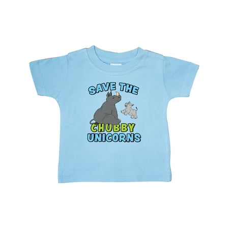 

Inktastic Save The Chubby Unicorns-Cute Rhinos Gift Baby Boy or Baby Girl T-Shirt