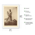 thumbnail image 2 of Hawaiian Reef Fisherman (Lawaiʻa) - Hawaii - From an Original Etching and Drypoint by John Melville Kelly c.1928 - Fine Art Rolled Canvas Print 27in x 40in, 2 of 4