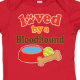 thumbnail image 4 of Inktastic Bloodhound Loved by a (dog Breed) Boys or Girls Baby Bodysuit, 4 of 5
