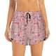 thumbnail image 2 of Balery Cute Love Pantalones cortos deportivos para mujer con forro y dos bolsillos, elásticos, para entrenamiento, gimnasio, yoga-Medium, 2 of 7