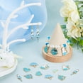 thumbnail image 4 of 36Pcs 6 Styles Alloy Enamel Pendants Cat Light Gold Mixed Color 21~35.5x18.5~26x1.5~4.5mm Hole: 1.2~2mm 6pcs/style, 4 of 6