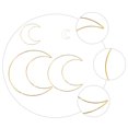 thumbnail image 3 of Miangastore 12Pcs Moon Dream Catcher Rings Metal Dream Catcher Rings Hoops for DIY (Golden), 3 of 8