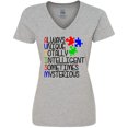 thumbnail image 3 of Inktastic Autism Awareness Acronym Women's V-Neck T-Shirt, 3 of 5