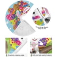 thumbnail image 2 of FMSHPON Easter Cute Little Bunny Rabbit Easter Colorful Eggs Xmas Christmas Tree Skirt Stand Mat for Holiday Party Decoration Indoor Outdoor 48 inches, 2 of 6