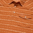 thumbnail image 7 of Men's Howler Brothers Texas Orange Texas Longhorns Jacquard Ranchero Polo, 7 of 7