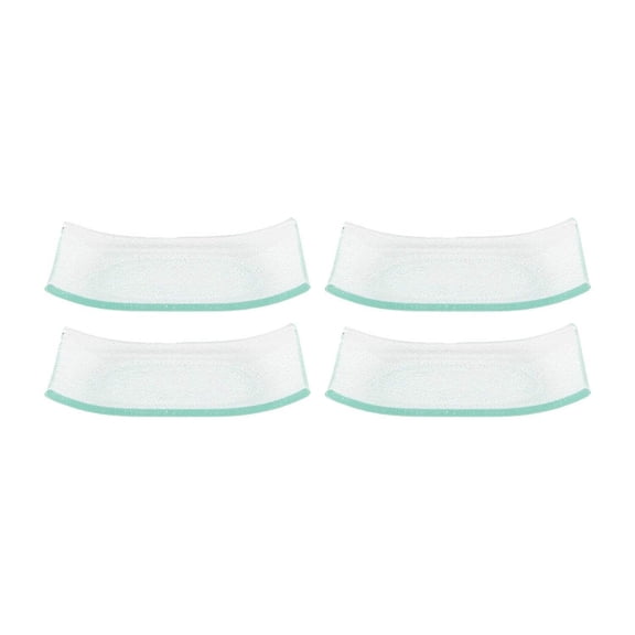 Glass Dinnerware 7.75" x 5" x h:0.75" Rectangular Clear Glass Platter (Set of 4)