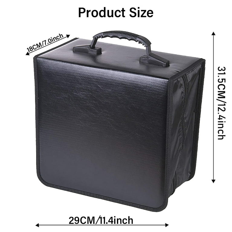 Hendoct CD/DVD Organizer Case, Holds 520 Discs, Compact Portable