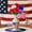 Multicolor-3C Home Decor, variant on karymi 13in Independence Day Red White and Blue Artificial Silk Flowers Bundle for Holiday Party Decor Table Centerpiece Props Patriotic Theme Party Favors Family Gifts