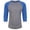Vintage Royal Sleeves/ Premium Heather Body, variant on Next Level - Unisex Triblend Three-Quarter Raglan T-Shirt - 6051 Retired