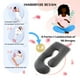 thumbnail image 5 of Almohada de embarazo ALLOPERA para todo el cuerpo, maternidad, negro y gris, 5 of 8