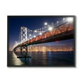 thumbnail image 2 of Stupell Industries Illuminated Water Ocean Bridge Urban City Skyline Framed Wall Art, 20 x 16, Design by John Gavrilis, 2 of 5