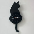 thumbnail image 3 of Black-Cat Pendulum Wall Clock,Cat Clock with Moving Tail,Cat Swinging,Whimsical Funny Clocks, 3 of 6