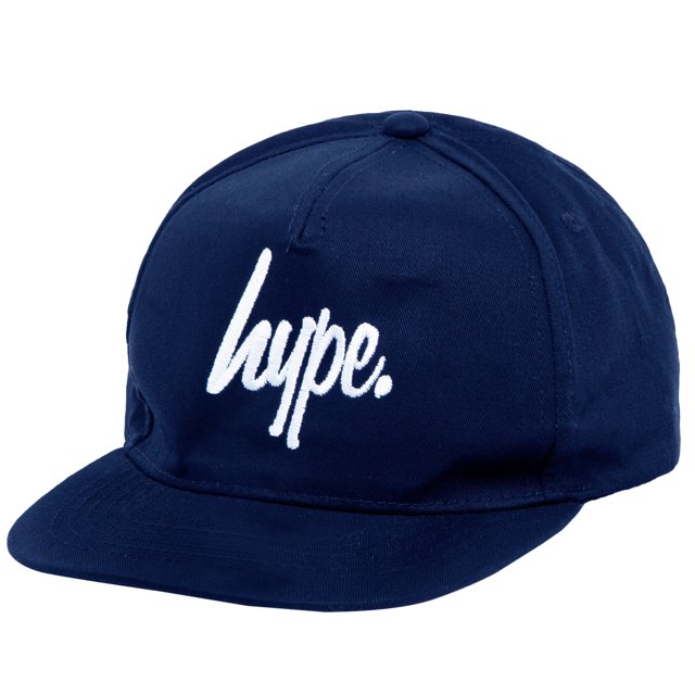 Hype - Gorra Ajustable Escritura para Niños/Niñas (Marino)