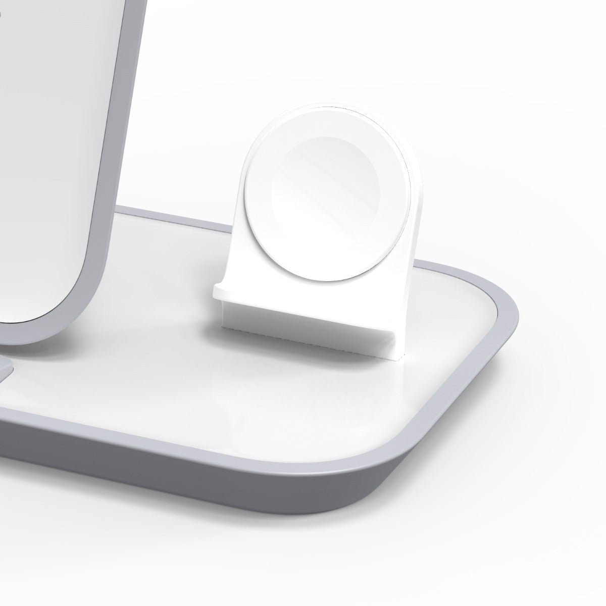 mophie 3-in-1 Wireless Charging Stand for Apple iPhone AirPods/AirPods Pro & Watch 7.5W Fast Charging Stylish Gloss Finish Portrait or Landscape Smartphone Charging Mode Black