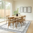 thumbnail image 3 of Buganda 8'x10' Area Rugs for Living Room, Vintage Distress Print Pattern Carpet, Non-Slip Rugs for Bedroom Dining Room, Grey, 3 of 7