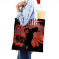 thumbnail image 4 of Cuchilla Bolso de tela con estampado de lienzo para mujer, bolsa de compras reutilizable y estética, con cremallera interior, regalo para mujer, 35 × 40 cm., 4 of 6