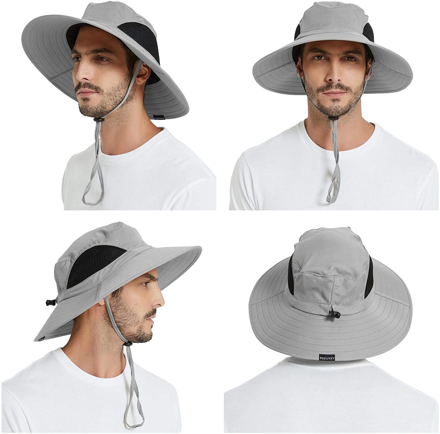 Foldable fishing hat-wide brim UV 