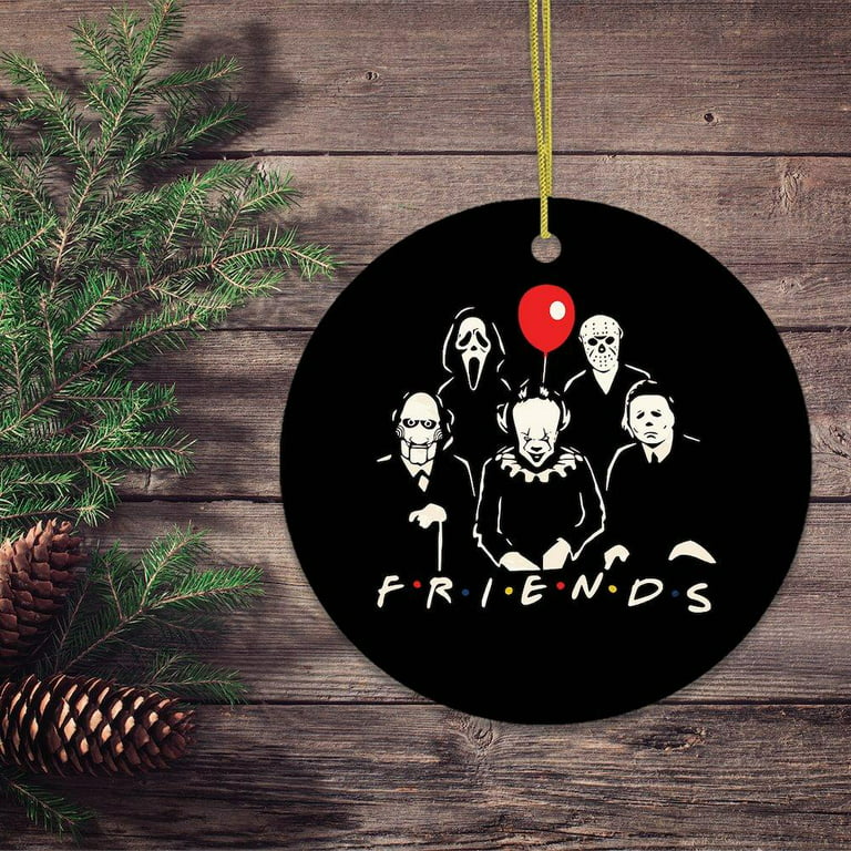 Horror movie characters Chick-fil-A not for the weak ornament tree